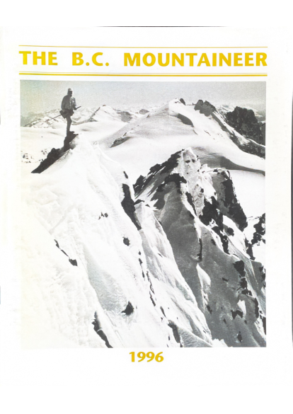 The B.C. Mountaineer 1996 cover